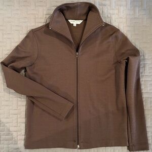 Trina Turk Zip-Up Jacket Lightweight brown sm-med